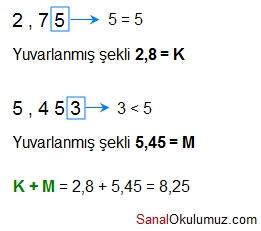 ondalık gösterimleri yuvarlama çözüm 5