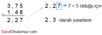 ondalık gösterimleri yuvarlama çözüm 9